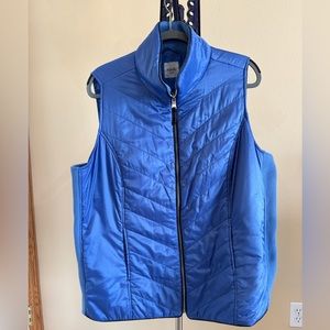 Rafaella Quilted Light Blue Vest